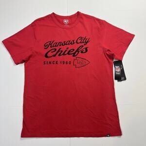 '47 Brand‎ Kansas City Chiefs Since 1960 Red NFL T Shirt Mens Large NWT